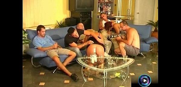  Era and Nelli enjoyed sexy party with five lucky men